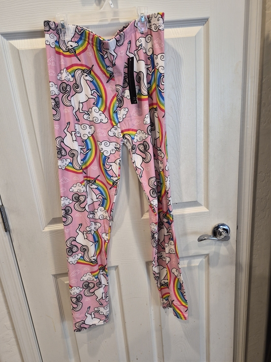 New Mix Pants - 5/25 New Mix Pink Unicorn Rainbow Leggings